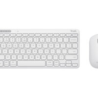 Keyboard & Mouse Trust Wireless Combo Lyra White