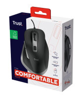 Mouse Trust Fyda Comfort Wired Black