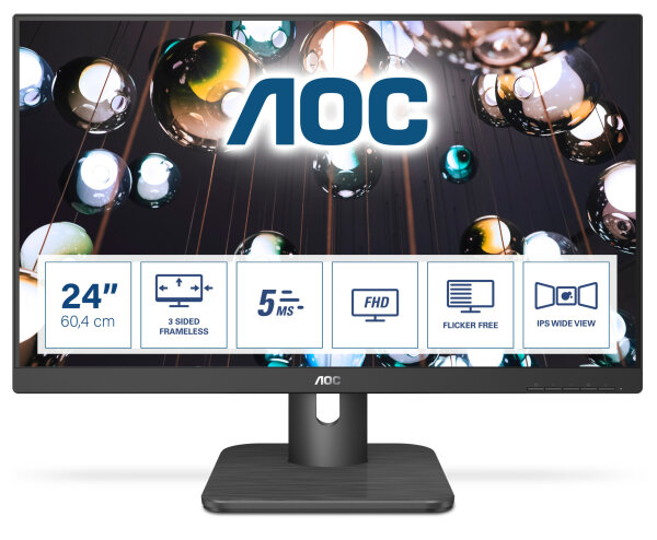 Aoc 24E1q 60.5 Cm  Hdmi,Vga,Displayport,Sp