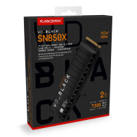 Wd Black 2Tb Sn850x Gaming Nvme M.2 Pcie Wds200t2xhe M. Kühlkörper Pcie 4.0 X4
