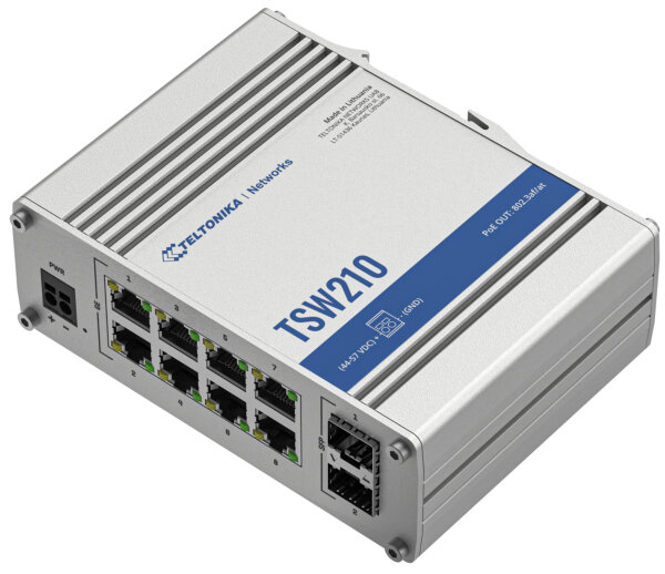 Teltonika Tsw210 Unmanaged 8-Port Switch 8X 10/100/1000