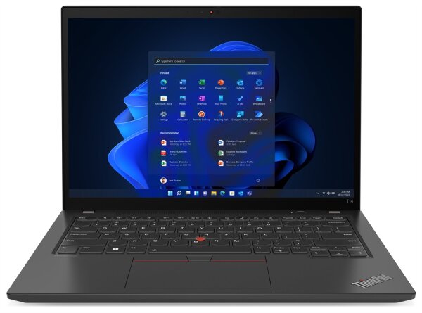 Lenovo ThinkPad T14 Gen 3 | Intel 1245U Core i5 10x1.60 GHz | 1920x1200 |  UHD Graphics SM | 16 GB DDR4 | 256  SSD | LAN WLAN LTE Bluetooth Webcam TOUCH Backlight-Tastatur | W11PRO ESET
