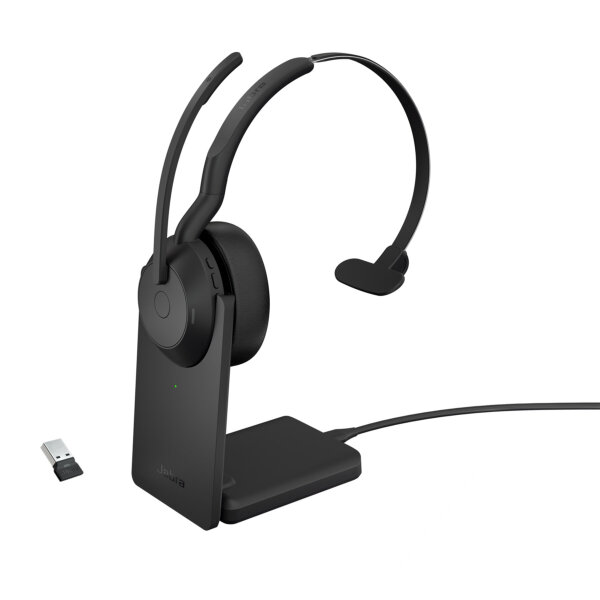 Headset Jabra Evolve 2 55 With Charging Stand Black 25599-889-989