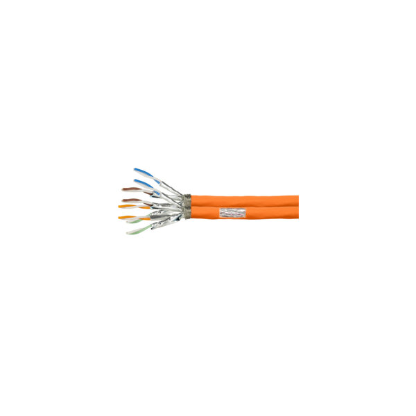 Kabel Logilink Verlegekabel Duplex Primeline Cat.7 Orange 100M Cpv0063