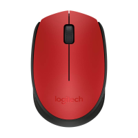 Logitech M171 - Maus - 2.4 GHz - rot