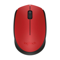 Logitech M171 - Maus - 2.4 GHz - rot