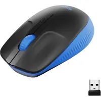 Logitech M190 - Maus - 2.4 GHz - blau