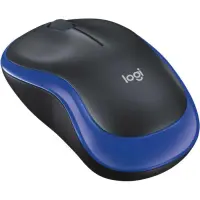Logitech M185 - Maus - 2.4 GHz - blau
